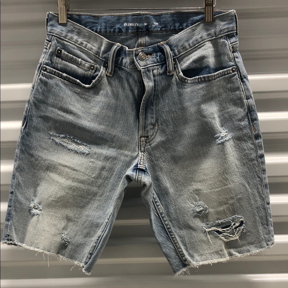Old Navy Denim Distressed Men Shorts